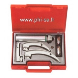 Jeu laryngoscope HEINE PREM.SEC. avec mallette -